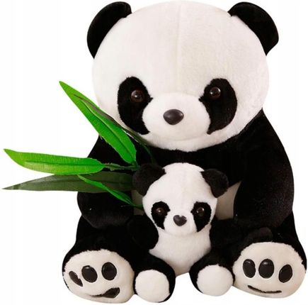 Miś Gustaw Duży Wielki Pluszowy Panda Z Dzieckiem 30Cm