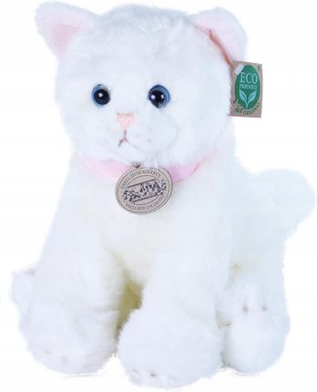 Rappa Maskotka Pluszowy Kot Kotek Eco Pluszak Eko Biały