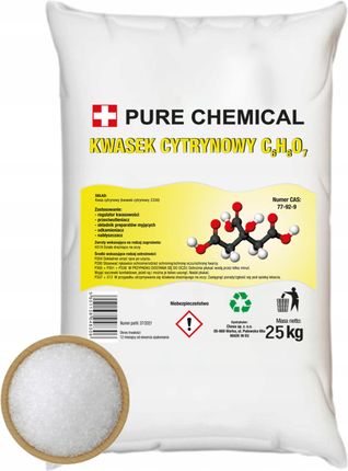 Pure Chemicals Kwasek Cytrynowy Czysty Kwas E330 25Kg