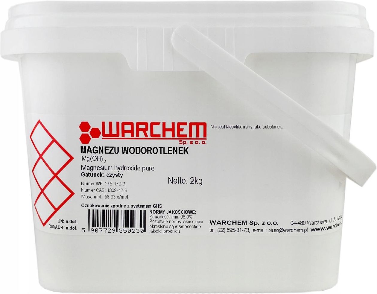 Wodorotlenek Magnezu Wzór Warchem Wodorotlenek Magnezu Czysty 2Kg - ceny i opinie - Ceneo.pl