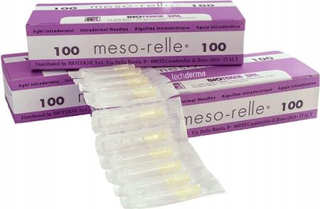 Meso-Relle Igły Do Mezoterapii Igłowej 30G 0,3X25Mm Mesorelle