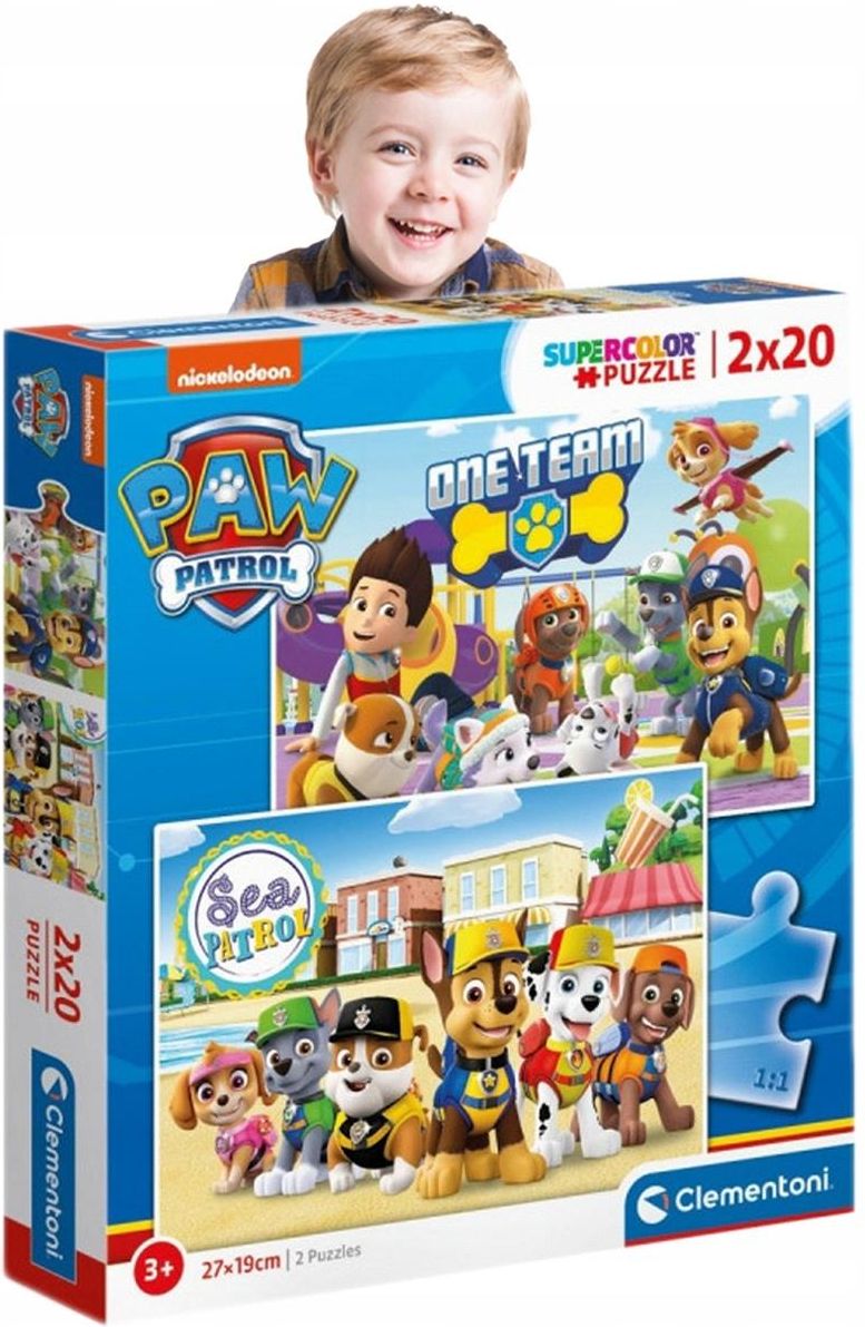 Clementoni Puzzle Psi Patrol 2W1 - Ceny i opinie - Ceneo.pl