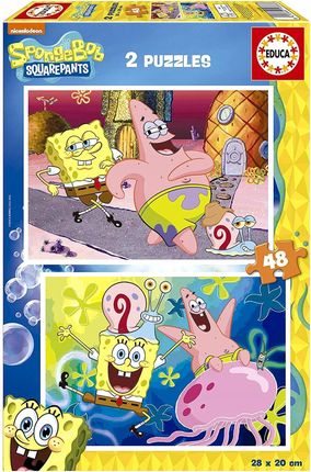 Educa Puzzle 2W1 Spongebob Kanciastoporty