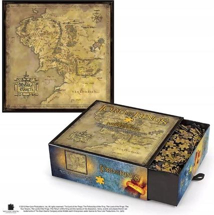 Noble Collection Puzzle 1000El. Mapa Śródziemia Władca Pierścieni