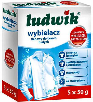 Ludwik Wybielacz Tlenowy Do Tkanin Białych 5x50g