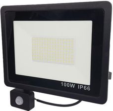 Zdjęcie Floodlight Halogen Lampa Naświetlacz Led 100W Z Czujnik Ruchu - Śrem