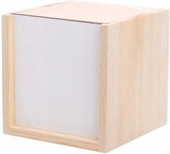 Zdjęcie Pudełko drewniane 10 x 10 x 10 cm do sublimacji - Myślibórz