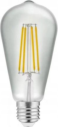 Gtv Żarówka Ozdobna Led Filament 4000K E27 600Im 360° (LDST64FL440)