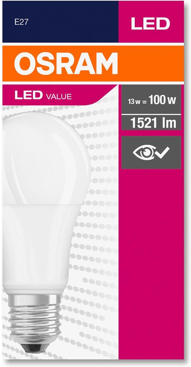 Osram 10X Żarówka Led E27 13W = 100W 1521Lm 6500K  (71134TRADYCYJNAA60ZIMNABARWA) - Opinie i atrakcyjne ceny na