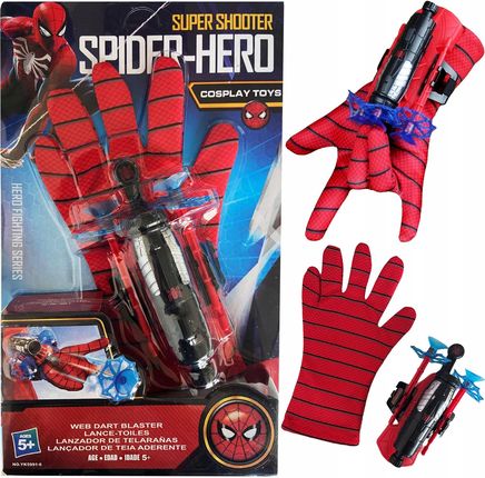 Toys Spiderman Rękawica Wyrzutnia Sieć Strzałki Strzela