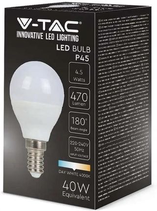 V-Tac V-Tac LED Bulb 4.5W E14 P45 SMART RGB, White, Warm White