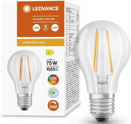 Ledvance Żarówka Led Superior 7,5W 4000K E27 Dim (9107)