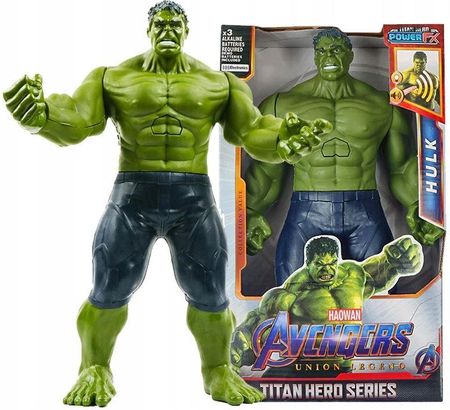 Marvel Hulk 30Cm Duża Figurka Avengers Dźwięk Led Endgame