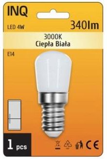 Inq Lampa Led E14 4 T26 340 Lm 3000K Lodówka (I00125191)