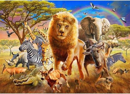 Haft Diamentowy Obraz Mozaika Zwierzęta Afryki 5D