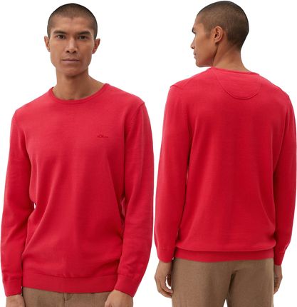 Sweter męski s.Oliver czerwony - 3XL