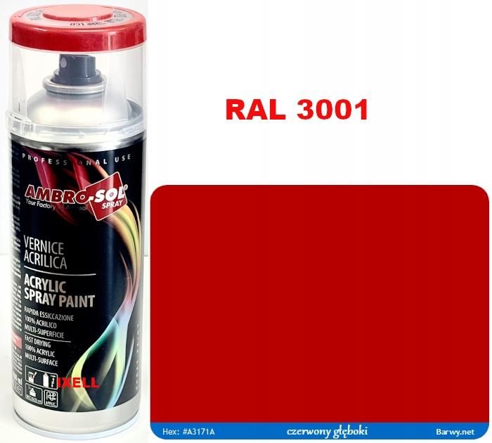 Ambro Sol Ral Lakier Akryl Spray Czerwony Po Ysk Opinie I Ceny Na Ceneo Pl