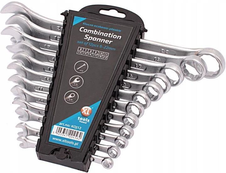 Xl-Tools Zestaw Kluczy Klucz Płasko-Oczkowy 12szt. 6-22Mm KOJ12 ...