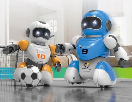 Madej Zestaw 2 Roboty Piłkarzyki Zdalnie Sterowane Mecz - zdjęcie 3