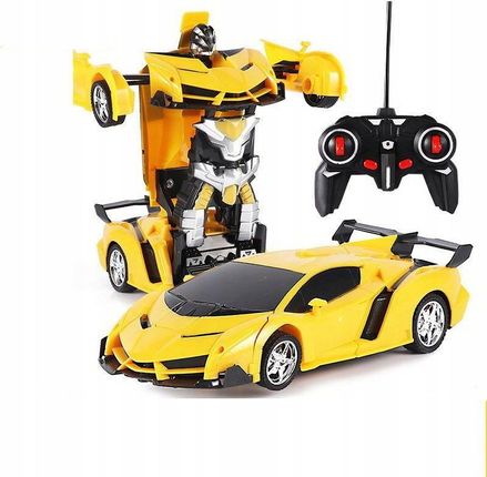 Leantoys Auto Robot Transformers 2W1 Pilot R/C Żółty