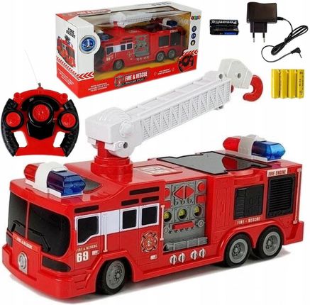 Leantoys Wóz Strażacki Straż Pożarna Auto Zdalnie Sterowane