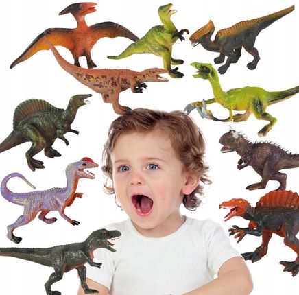 Ciuciubabka Zestaw Dinozaury Dinozaur Figurki T Rex Duże 10Szt