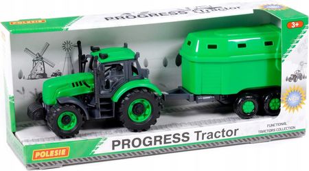 Polesie Traktor Progress Inercyjny Z Przyczepą Do Przewozu