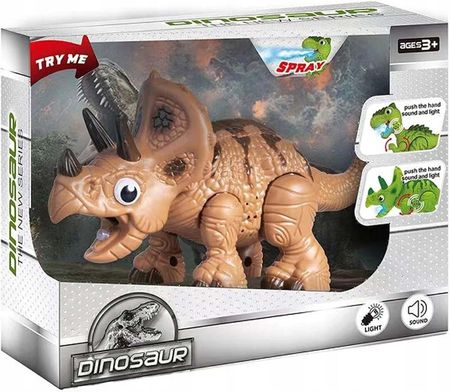 Madej Dinozaur Ziejący Parą Świeci Ryczy Zieje Zabawka