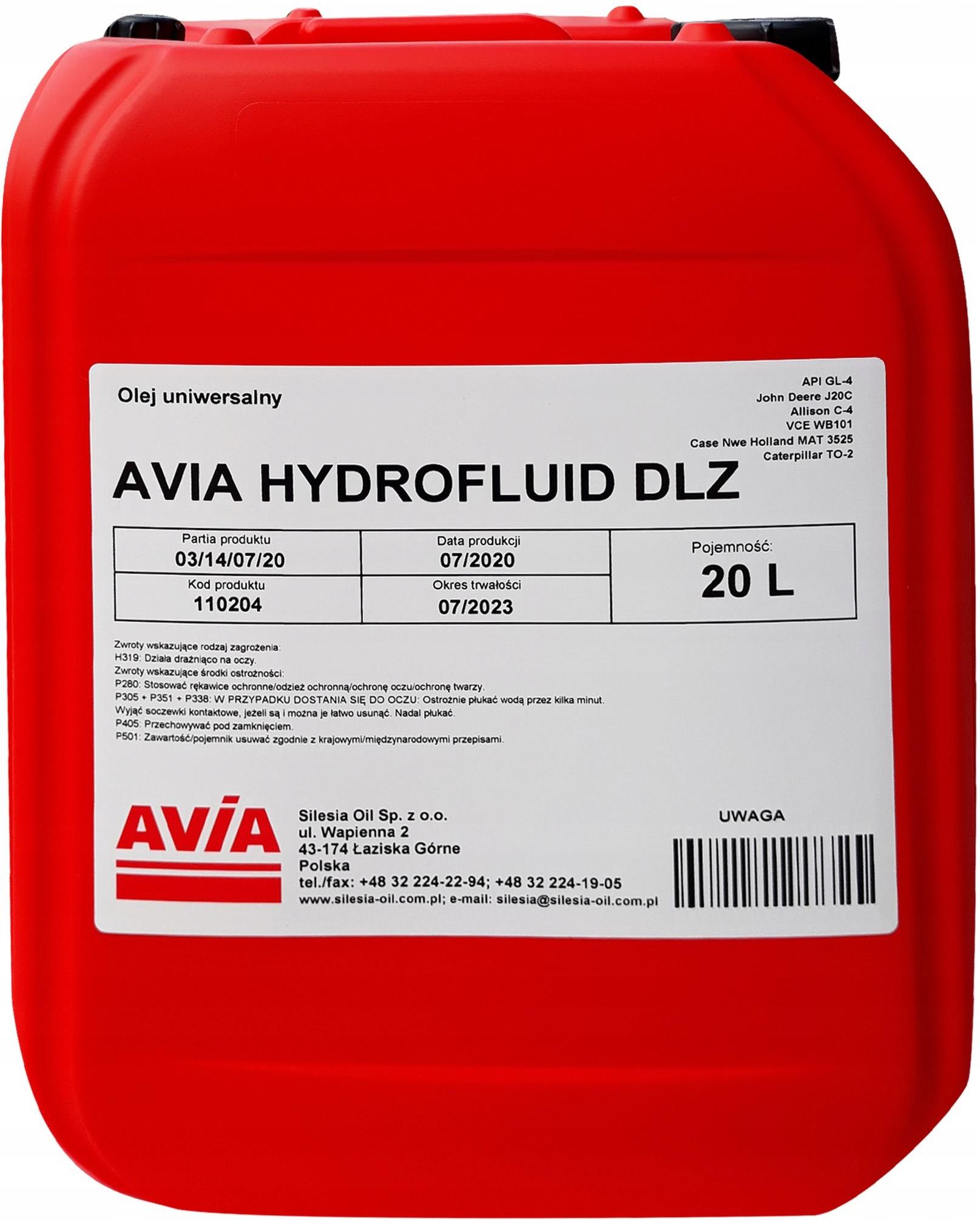 Olej Wielofunkcyjny Utto 10W30 20L - Opinie i ceny na Ceneo.pl