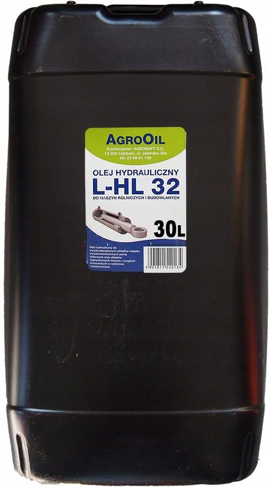 Agrooil Hydrol L Hl 32 30L Olej Hydrauliczny Hl32 Opinie I Ceny Na Ceneo Pl