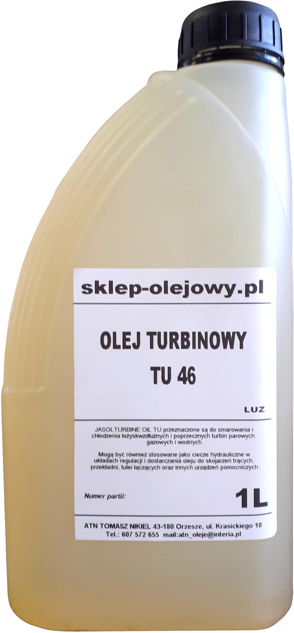 Jasol Olej Turbinowy Tu 46 1L - Opinie i ceny na Ceneo.pl
