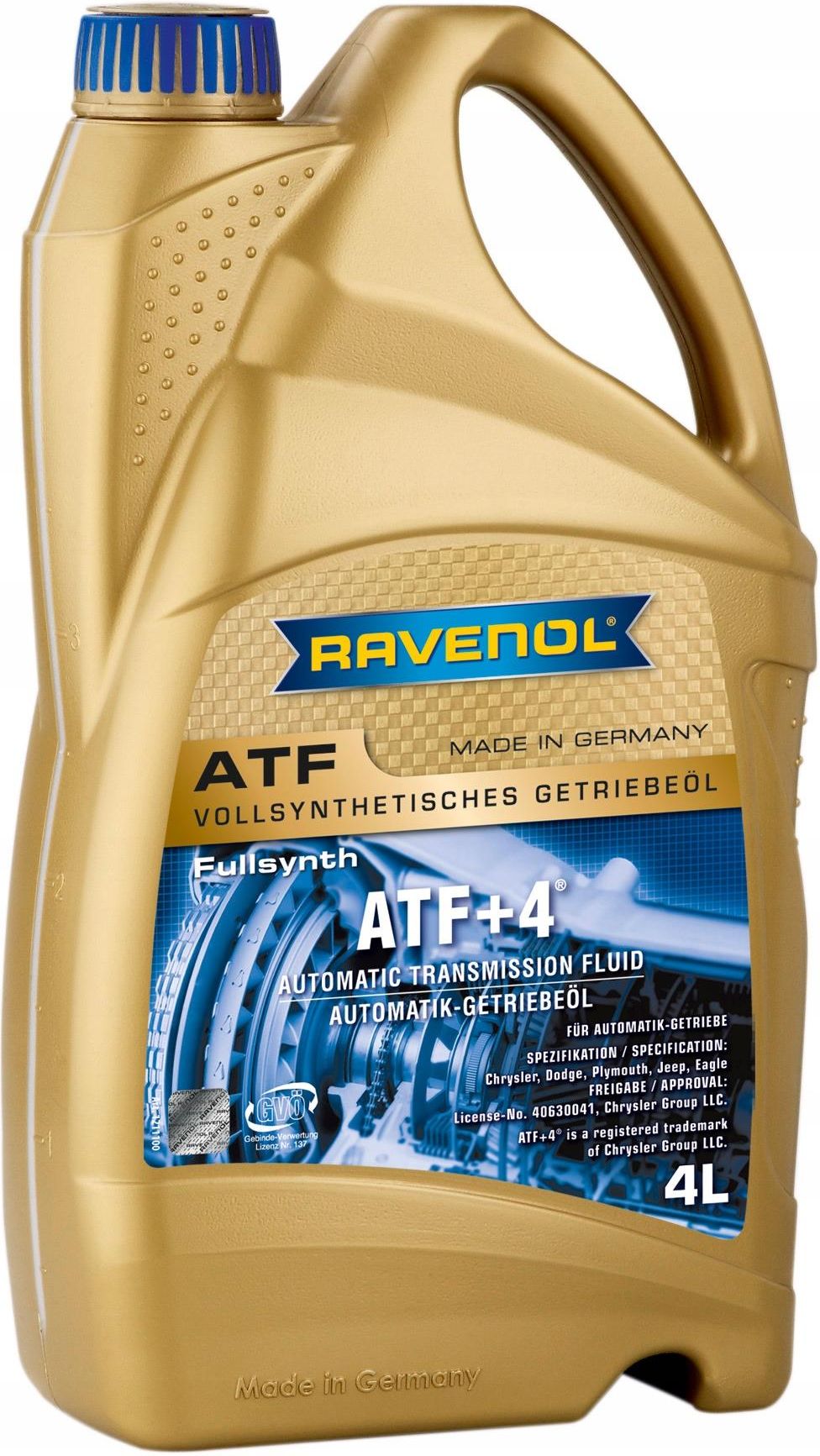 Ravenol Olej Atf Skrzynia Automatyczna Atf+4 Fluid 4L Opinie i ceny