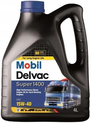 Mobil Delvac Super 1400 15W40 4L Olej Do Diesla