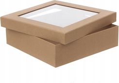 Zdjęcie Dp Craft Pudełko Z Oknem 23,5x23,5x6,5 CM Kraft - Środa Wielkopolska