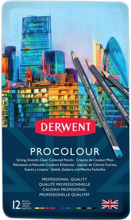 Derwent. Zestaw kredek Procolour 12