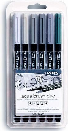 Lyra Pisaki Aqua Brush Set Grey 6 Szt