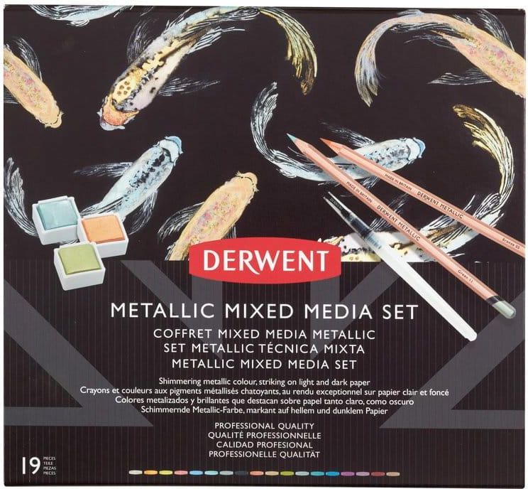 Derwent Metallic Mixed Media Set Ceny i opinie Ceneo.pl