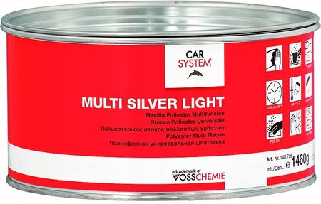 Carsystem Szpachla Lekka Multi Silver Light 1,5Kg