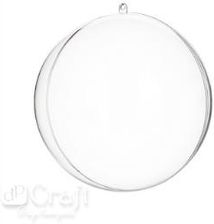 Zdjęcie Bombki Akrylowe 10 cm 5 szt kula plastikowa - Orneta