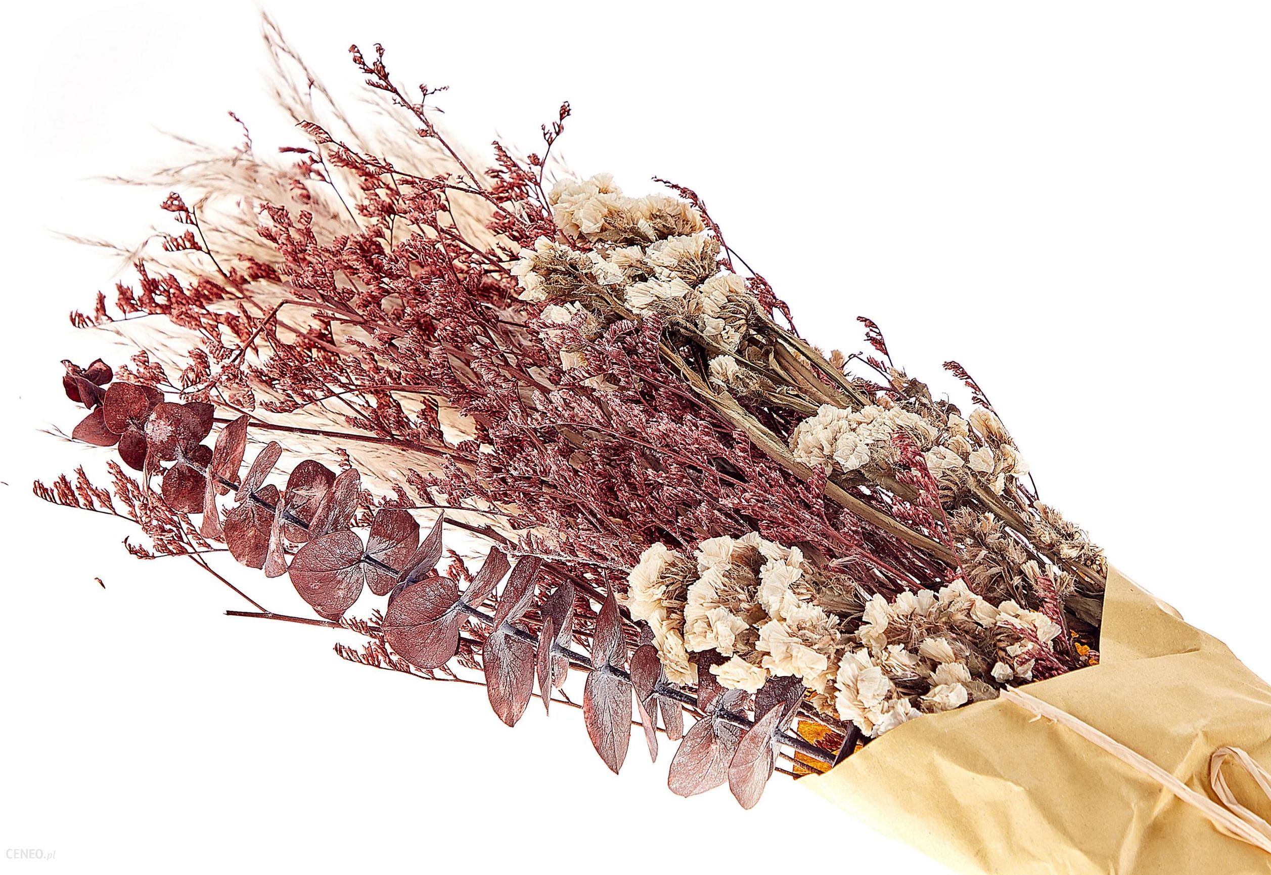Beliani Bukiet Suszonych Kwiatów Naturalne Suszone Kwiaty 55cm Różowy Araba
