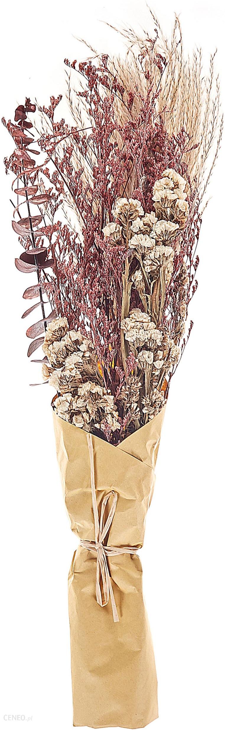 Beliani Bukiet Suszonych Kwiatów Naturalne Suszone Kwiaty 55cm Różowy Araba