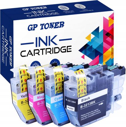 GP TONER (TOP) 4X TUSZE DO BROTHER DCP-J572DW DCP-J772DW LC-3213