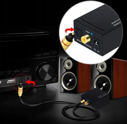 NOVAZA TECH OPTYCZNY KONWERTER COAXIAL TOSLINK RCA 2X CINCH 66  (OPTYCZNYKONWERTERCOAXIALTOSLINKNT) - zdjęcie 2