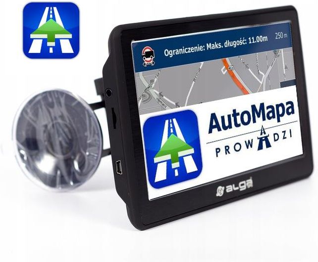 ALGA NAWIGACJA GPS AKTYWNY UCHWYT AUTOMAPA PL 428DNI D7WAM