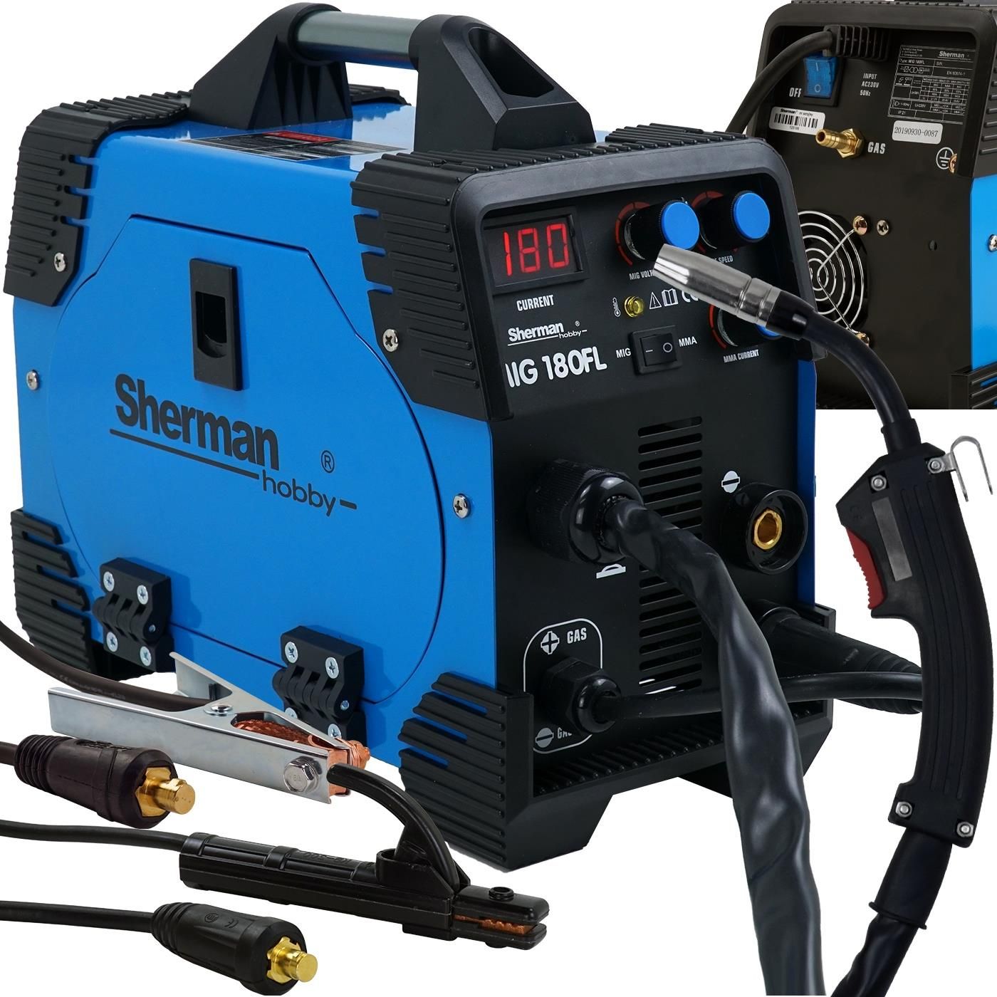 Spawarka Sherman Spawarka Mig Mag 180Fl Migomat Mma Flux 180A 230V ...