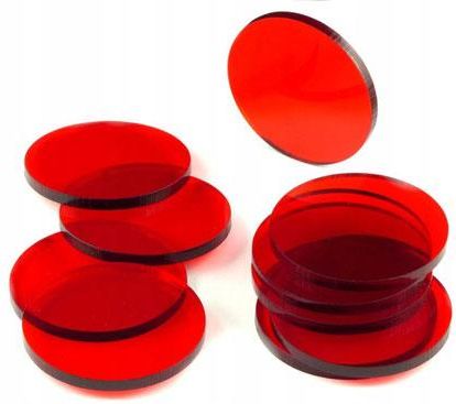Crafters Podstawki pod figurki czerwone - okrągłe 40x3mm (10)