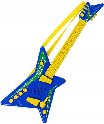 Aig Gitara Elektryczna Karaoke Mikrofon Niebieski Dla Dzieci