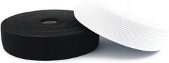 Zdjęcie Guma-gumka Płaska Odzieżowa 25 mm Czarna/biała 1mb - Żory