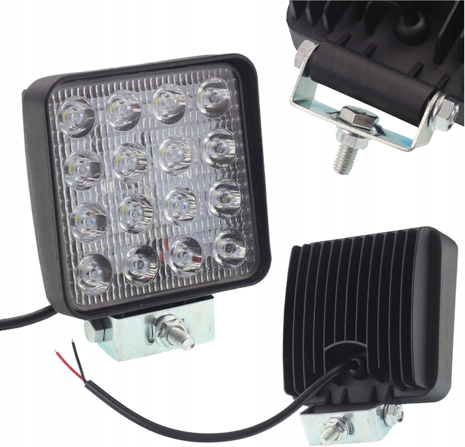 Gmp Lampa Robocza 16 Led 48W 12V 24V Ip67 Homologacja Opinie I Ceny Na Ceneo Pl