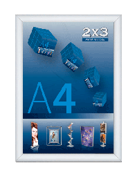 2x3 Ramka Plakatowa Wisząca Profil 25 Mm Format A5 A5 ( Tzw25/A5Bg )